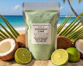 Island Life BATH BOMB Crumbles | Tropical Bath Fizzies | Fizzy Bath Bombs | Gifts