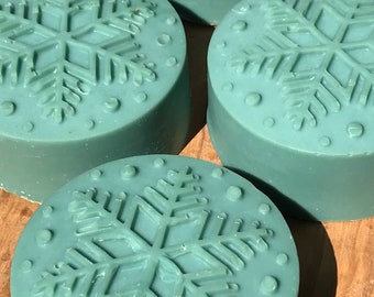 WINTER JUNIPER BERRY Soap | Snowflake | Holiday | Winter | Christmas | Evergreen | Cedar