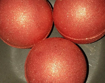 ROSE GOLD Bath Bomb | Large Bath Bombs | CHAMPAGNE Bath Bombs | Millennial Bath Bombs | Glitter Bath Bombs | Mimosa Bath Bomb