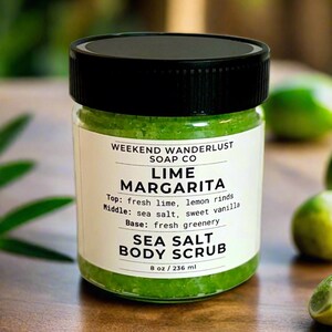 MARGARITA Dead Sea Salt Body SCRUB - 6 oz