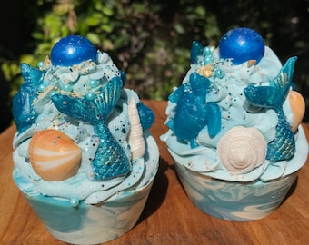 OCEAN LIFE Soap | CUPCAKE Soap | Under the Sea Soap | Bakery Soap | Seahorse Soap | Sea Turtle Soap | Mermaid Soap | Sea Shell Soap