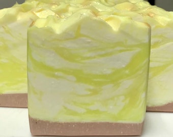 LEMON BAR DESSERT Artisan Soap - Sweet, Tart, Citrus, Shortbread  - Delicious Dessert Series