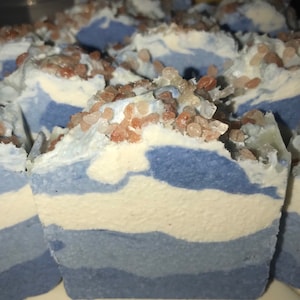 ISLAND BREEZE SALT Soap | Exfoliating Soap | Sea Salt Soap Bar | Dead Sea Salt Bar Soap