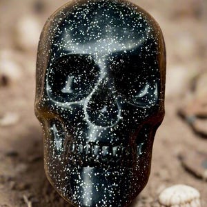 BLACK SKULL Holographic Glitter SOAP | Glycerin Bar Soap | Autumn Fragrances | Halloween