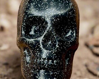 BLACK SKULL Holographic Glitter SOAP | Glycerin Bar Soap | Autumn Fragrances | Halloween