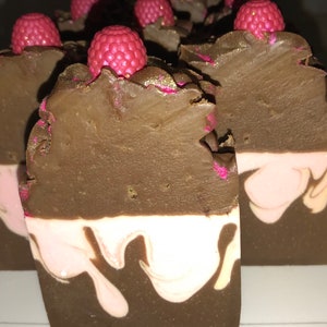 Raspberry Chocolate Truffle Artisan Soap DELICIOUS DESSERT SERIES image 10