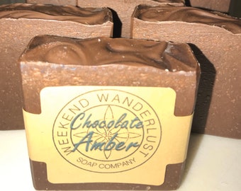 SALE - Chocolate Amber Artisan Soap