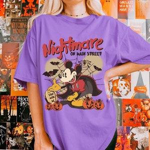Disney Mickey Mouse Dracula Halloween Shirt, Mickey&#39;s Not So Scary Party Tee, DIsneyland Halloween Shirt, Nightmare On The Main Street Shirt