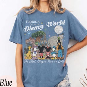 Comfort Color® Vintage Mickey And Friend Disneyworld Shirt, Retro Walt Disneyworld Tee, Disney 2026 Trip Disney Vacation Tee,Disney Matching image 2