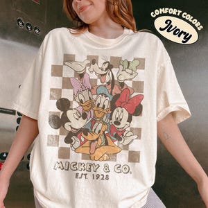 Vintage Mickey und Co Komfort Farbe Shirt, Disneyland Familien Ausflug Shirt, Mickey und Freunde Shirt, Disneyworld Shirt, Disney Shirt
