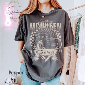 Vintage Lightning McQueen Shirt | Cars Land Family Vacation Tee | Disney California Adventure | Comfort Colors Shirt