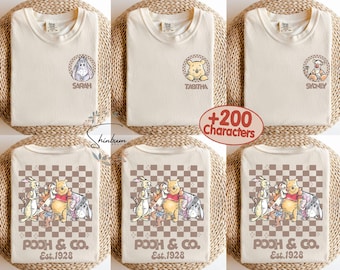 Retro Winnie The Pooh Shirt, Custom Disney Comfort Colors Shirt, Pooh An Co Matching Shirt, Disneyland Trip 2025 Shirt, Disney Family Tee
