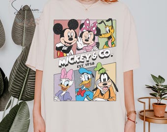 Retro Mickey & Co 1928 Shirt | Comfort Colors Disney Tee | Magic Kingdom Family Vacation Shirt