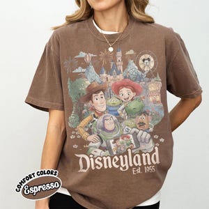 Comfort Color Vintage Toy Story Disneyland California Shirt, Woody and Friends Tee, Disney Trip Family Tee, Disneyland Family Vacation Shirt image 8