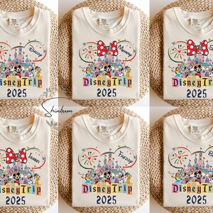 Custom Disney Trip 2025 Shirt, Disney Trip shirt, Disney Family Vacation Shirt, Disney Family Matching Shirt, Personalized Family Disney Tee