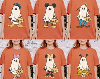 Custom Mickey Ghost Shirt | Mickey&#39;s Not So Scary Tee | Personalized Disney Halloween Vacation Shirt