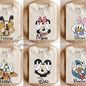 Personalized Disney Family Trip Shirt | Custom Name Mickey and Friends Tee | Matching Vacation Shirts