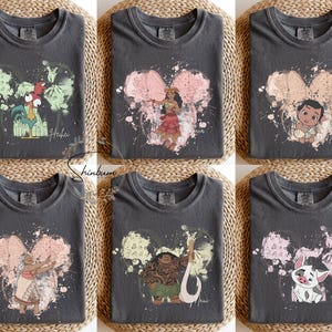 Moana Characters Shirt, Disney Moana Shirt, Disney Family Shirts, Moana Birthday Shirt, Magic Kingdom Park, Disney Princess Tee, Disney Trip