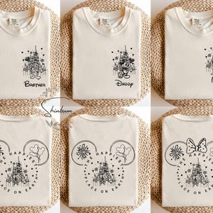 Disney Family Trip 2025 Shirt | The Happiest Place On Earth Tee | Magic Kingdom Castle Vacation Apparel