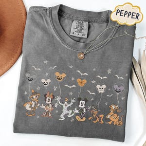 Comfort Colors Mickey and Friends Halloween Shirt, Mickey and Minnie Halloween Shirt, Disney Halloween Gift Shirt, Funny Halloween Shirt