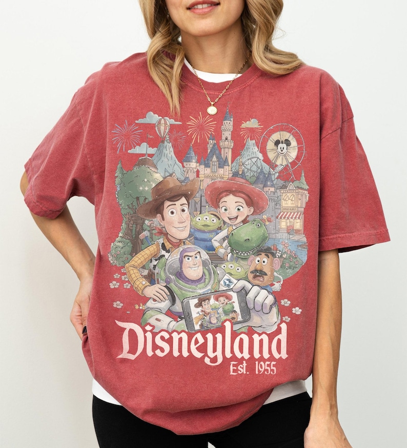 Comfort Color Vintage Toy Story Disneyland California Shirt, Woody and Friends Tee, Disney Trip Family Tee, Disneyland Family Vacation Shirt image 10
