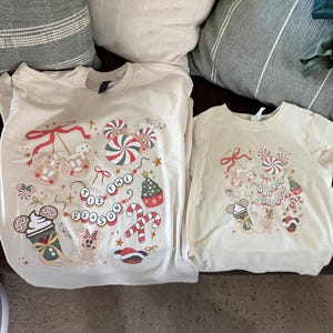 Comfort Color® Disney Christmas Mickey Ear Shirt Disney Christmas tee Disney Xmas Kids Shirt Disney Holiday Trip Disney Christmas Shirt image 3