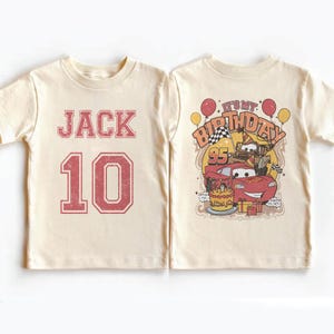 Lightning McQueen Birthday Boy Shirt, Disney Cars Birthday Family Tee, Custom Pixar Racing Birthday Shirt, Disneyland Matching Outfit