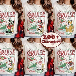 Personalized Disney Very Merrytime Cruise Shirt, Mickey and Friends Christmas Tee, Family Holiday Cruise Trip Shirt, Disney Cruise Line Top