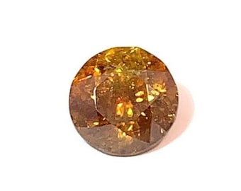 4.03 Carat Greenish Yellow Sphene Gemstone – Round Cut Loose Stone