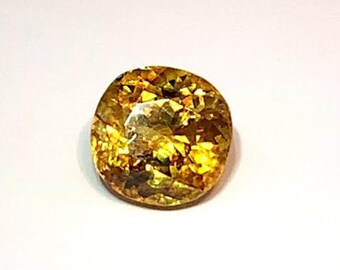3.30 Carat Greenish Yellow Sphene Gemstone – Round Cut