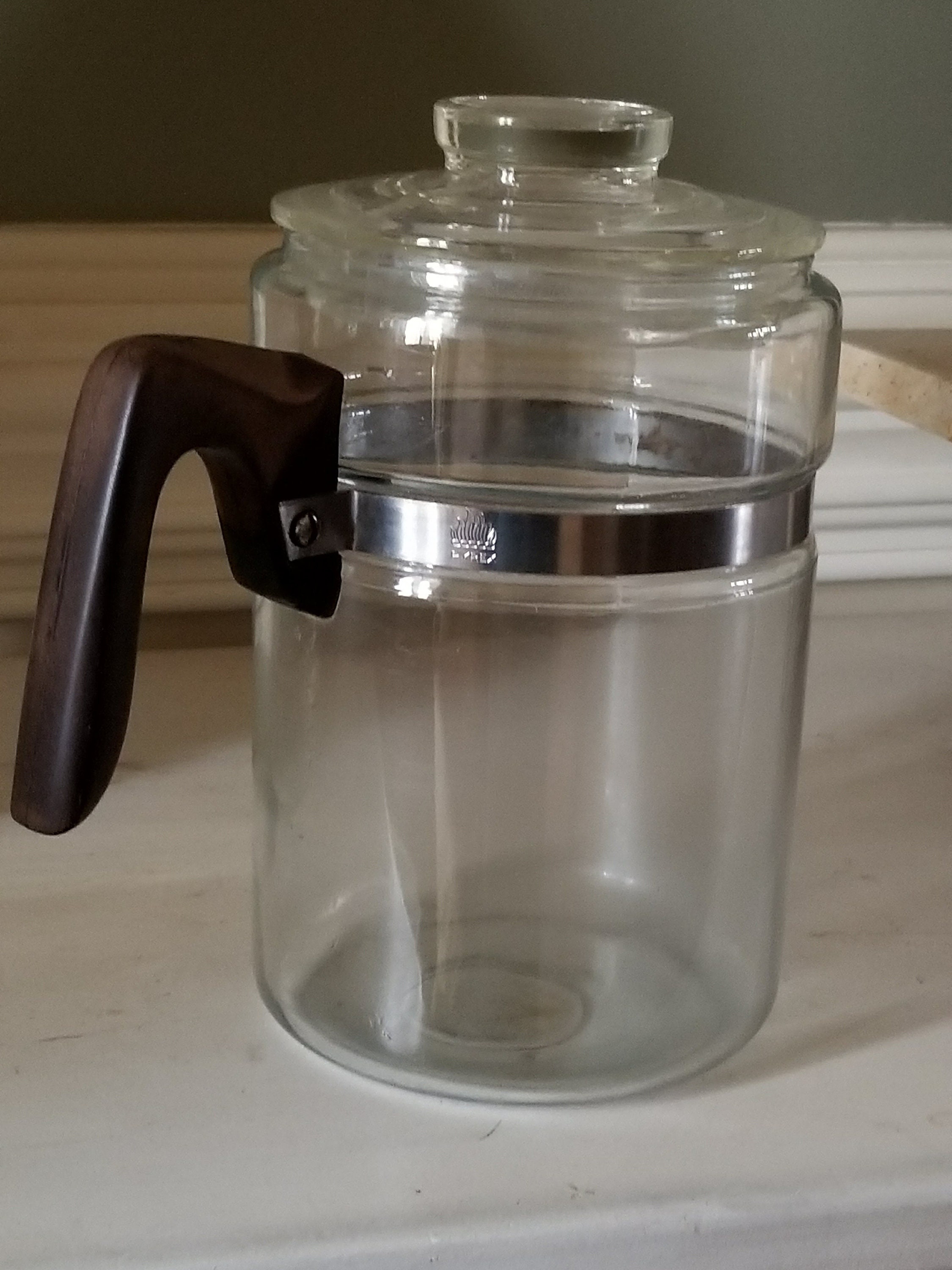 Mid Century Retro Pyrex Clear Glass Coffee Pot Percolator Etsy