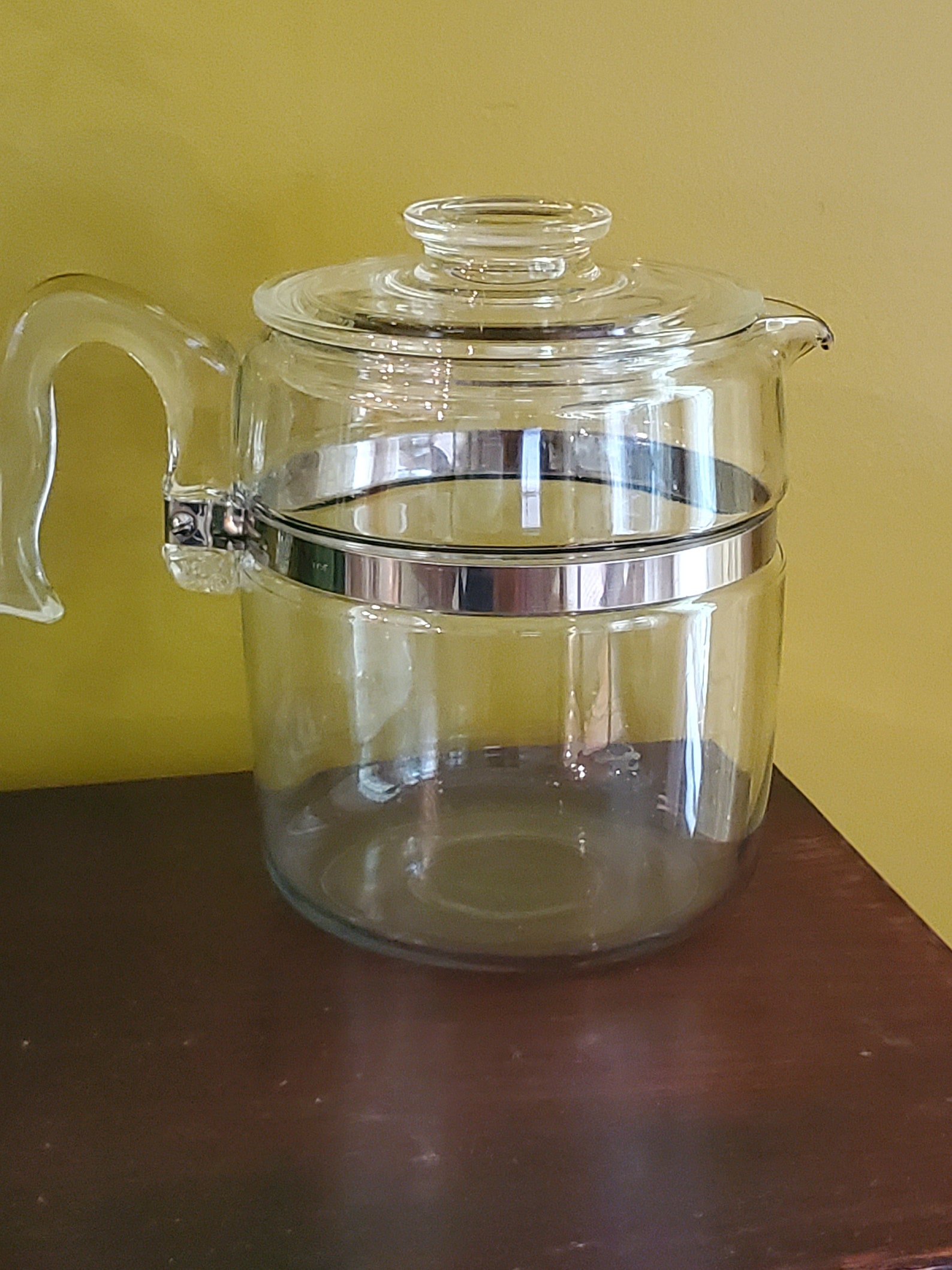 Retro Mid Century Pyrex Glass Stove Top Percolator 9 Cup Etsy