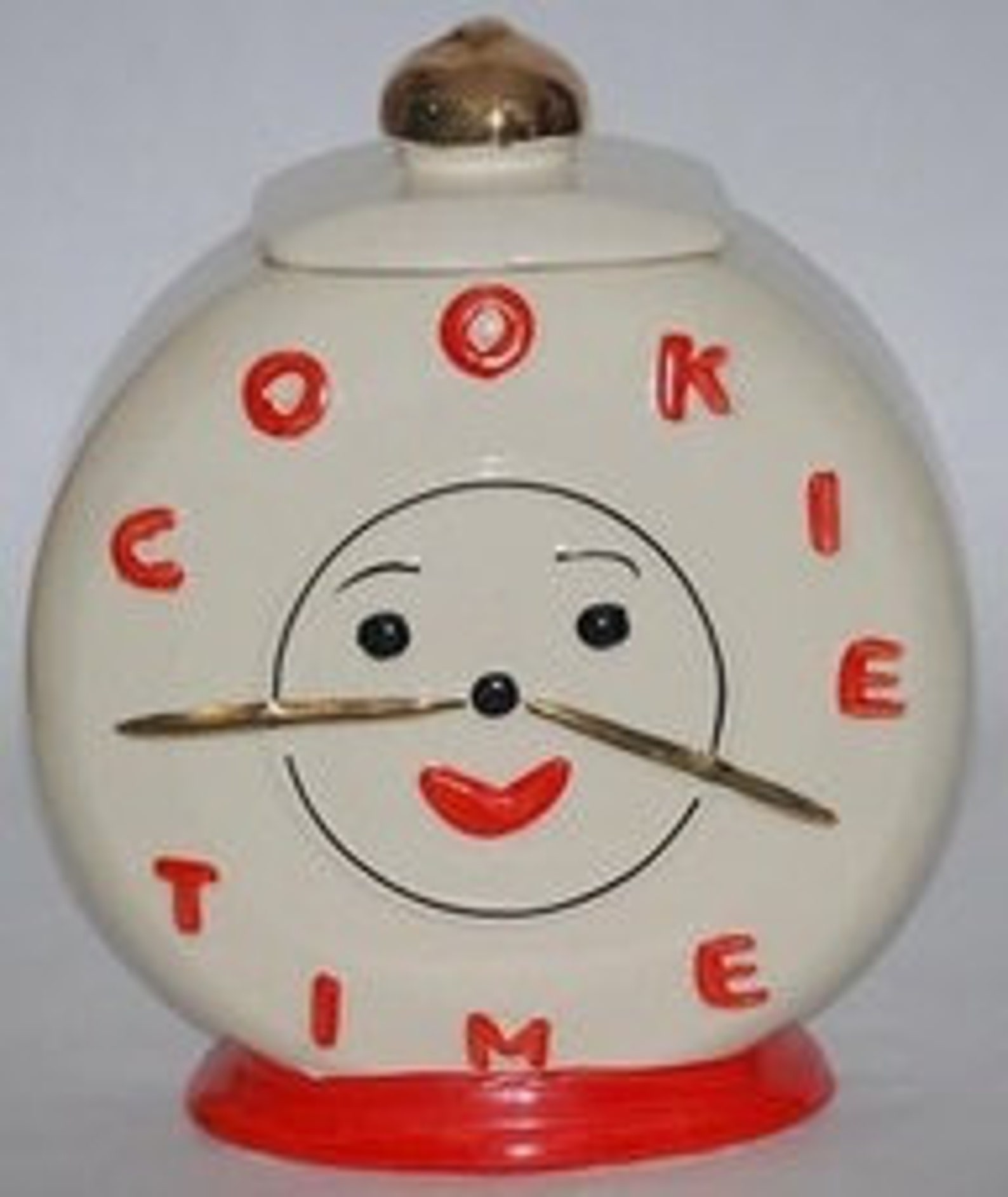Cookie Time Vintage Clock Cookie Jar Etsy