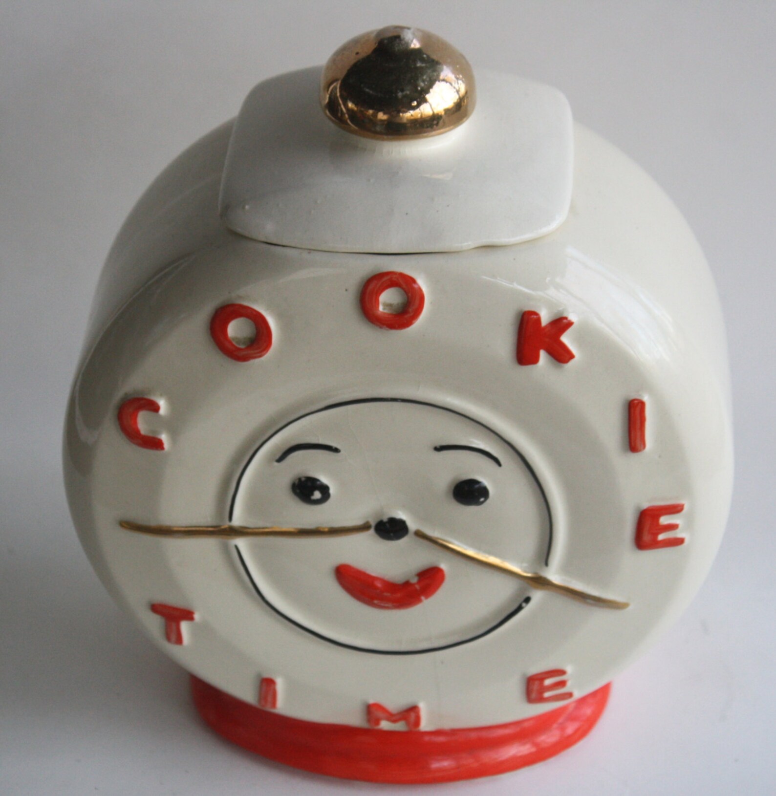 Cookie Time Vintage Clock Cookie Jar Etsy