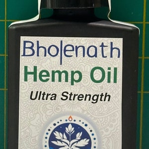 Bholenath Hemp Oil Ultra Strength 25mL bottle image 1