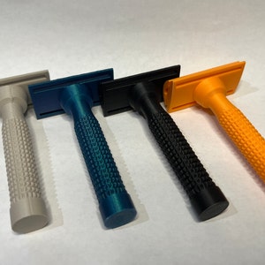 Double-Edge Safety Razor Ultralight 3D Printed - Short Handle - Classic Shave for Travel, Camping, & Home