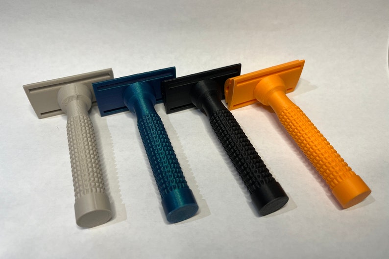 Available colors from left to right: Gray, Blue, Black, Orange