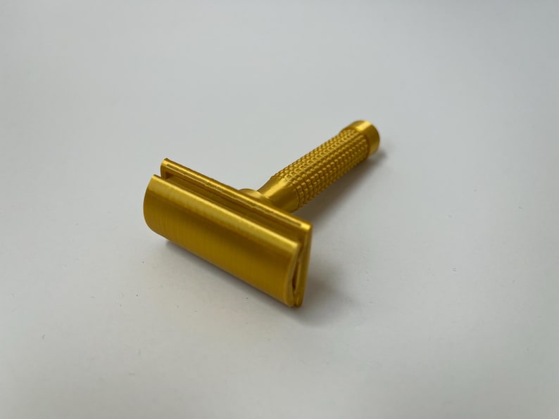 Vintage Style 3D Printed Gold Safety Razor — Double Edge Razor for ...