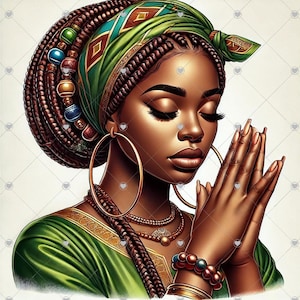 Church Ladies Clipart, pacchetto Clipart, download digitale, afroamericano