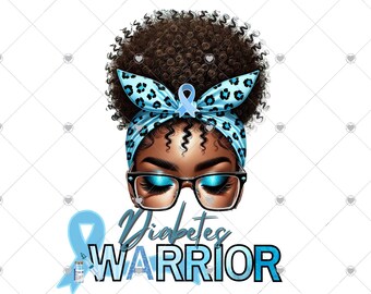 Diabetes Awareness Graphic, Clipart, Sublimation PNG, Digital Download