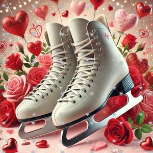 Figure Skates Clipart, Ice Skate Clipart, Clipart Bundle, Commercial Use