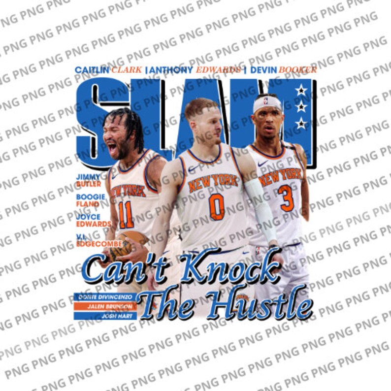 Jalen Brunson PNG Josh Hart Donte New York Knicks Slam NBA Basketball