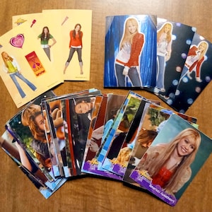 Hannah Montana Topps Collector-ruilkaarten en stickers - veel van 37