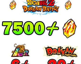 DOKKAN BATTLE - Farmed JP Account Android(7500+ Stones, 6+ LRs, 20+ Festivals)