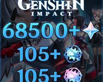 Genshin Impact Acocunt America [INSTANT DELIVERY] (68500+ primos, 210+ Fates, 638+ Wishes)