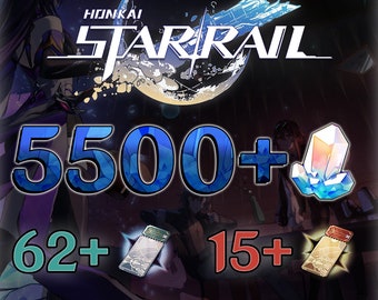 Honkai Star Rail - Starter Account [NA/Asia] (5500+ Stellar Jade, 77+ Passes)