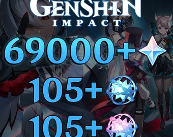 Genshin Impact Acocunt America [LIVRAISON IMMÉDIATE] (plus de 68 500 primes, 210 cadeaux, + 638 cadeaux)