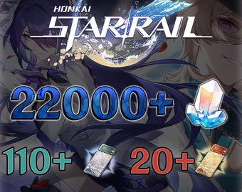 Honkai Star Rail - Farmed Starter Account (22000+ Stellar Jade, 110+, 20+ Rail Passes)