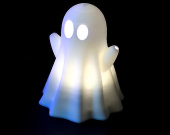 3D-gedruckter Alberner Geist LED-Lampe – Halloween Nachtlicht