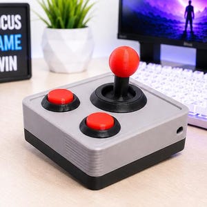 Retro Arcade Joystick Fidget Toy, Desktop Controller, Gamer Desk Accessory, ADHD Sensory Tool